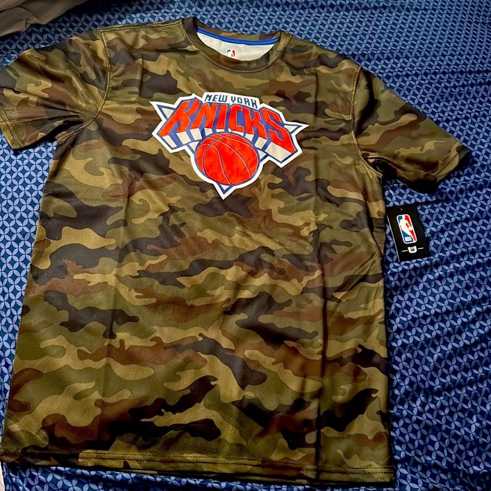NBA New York Knicks camouflage breathable t-shirt